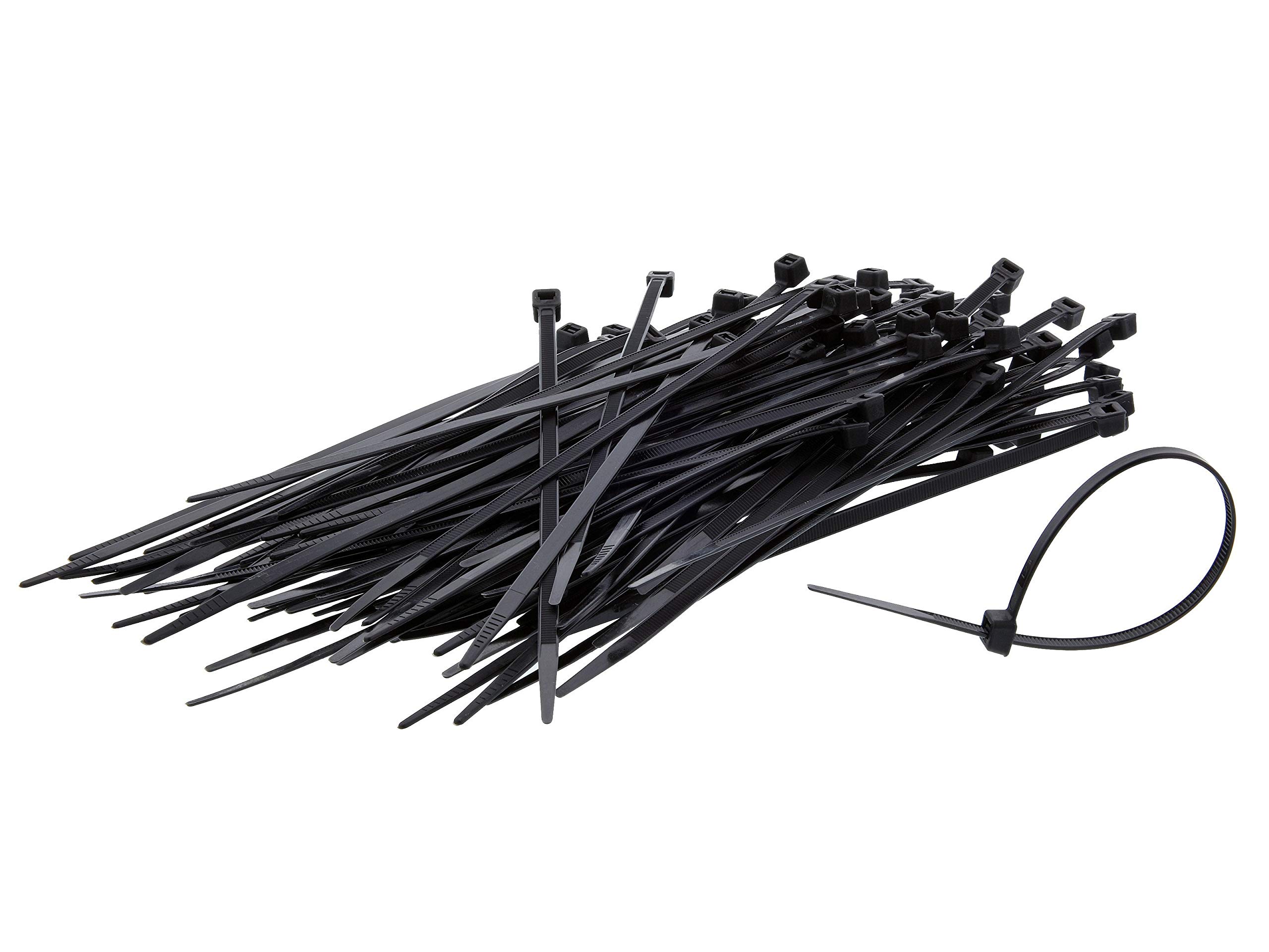 Kays Fasteners 160Mm X 2.5Mm Black Nylon Cable Zip Ties for Fastening Cables & Wires +Free Ties