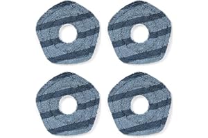 Pymin 4Pcs Washable Vacuum Mop Cloths, Compatible X10 Pro Omni X9 Pro Robot Vacuums for Eufy, Reusable Replacement Mopping Pads, Vacuum Cleaner Accessories