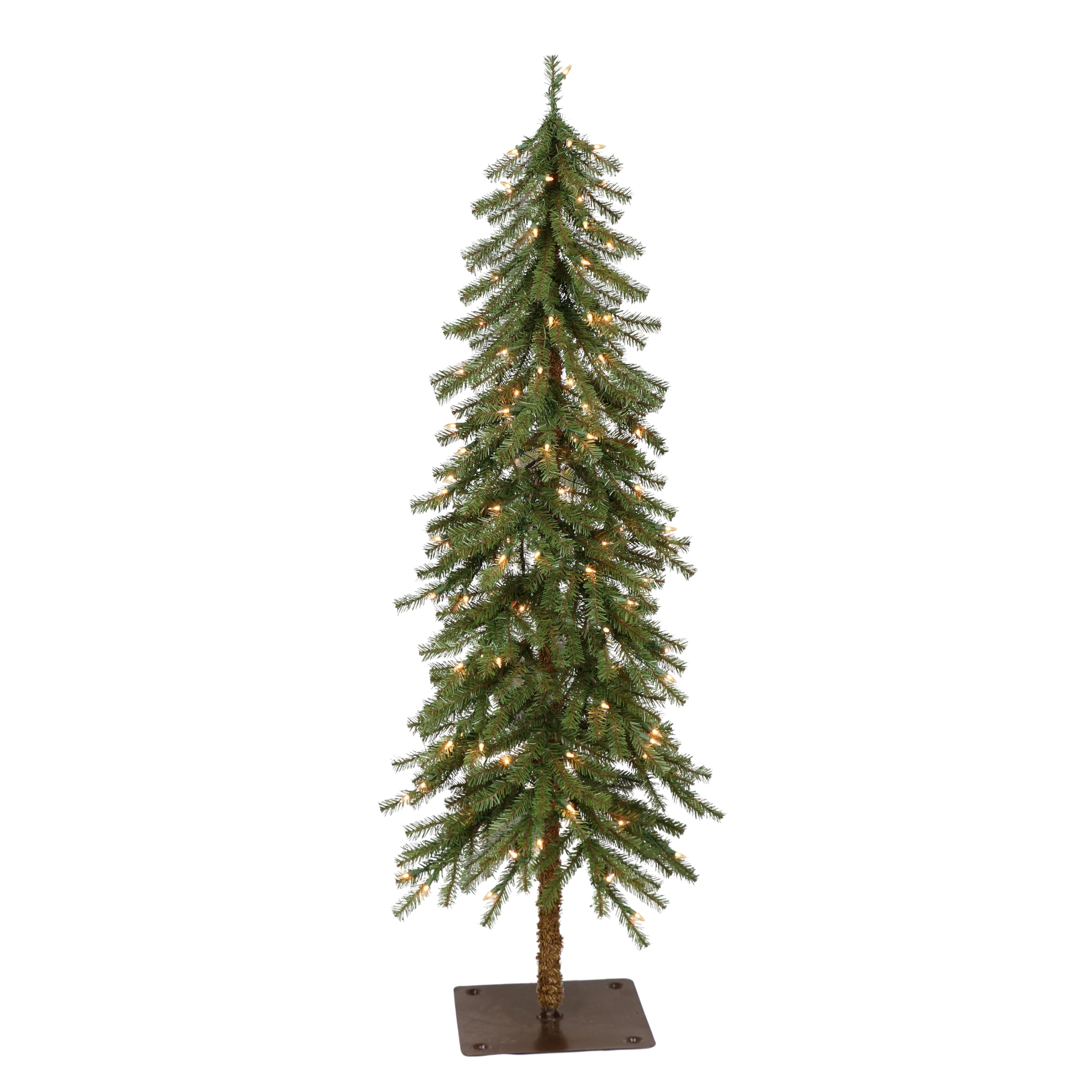 Photo 1 of ***MISSING PARTS***Puleo International Pre-Lit 6' Alpine Artificial Christmas Tree with 200 Lights, Green