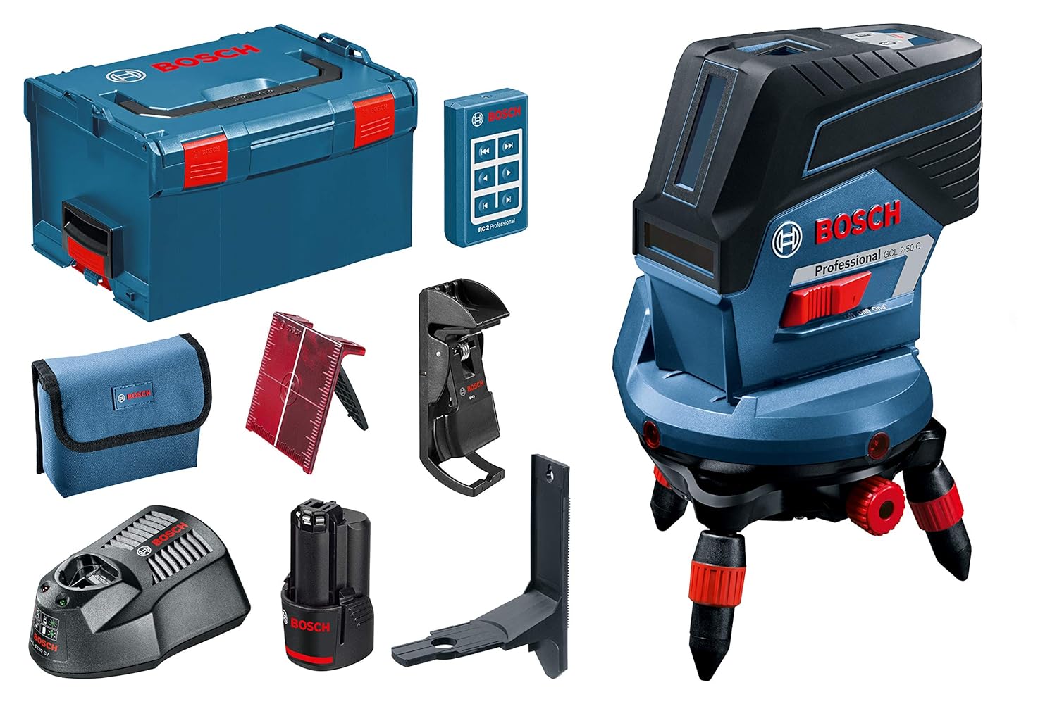 Bosch 0601066G71 Professional GCL 250 C Combi Laser with RM3 Motorised