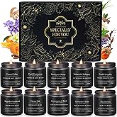 10 Pack Scented Candles for Men, Masculine Candle Gift Set with Woody & Fresh Scents, Soy Wax Aromatherapy Candles for Home, Gifts for Him, Boyfriend, Christmas