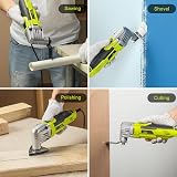 DEWINNER Oscillating Multi-Tool 300W 0-23000 OPM with Accessory Kit view 7