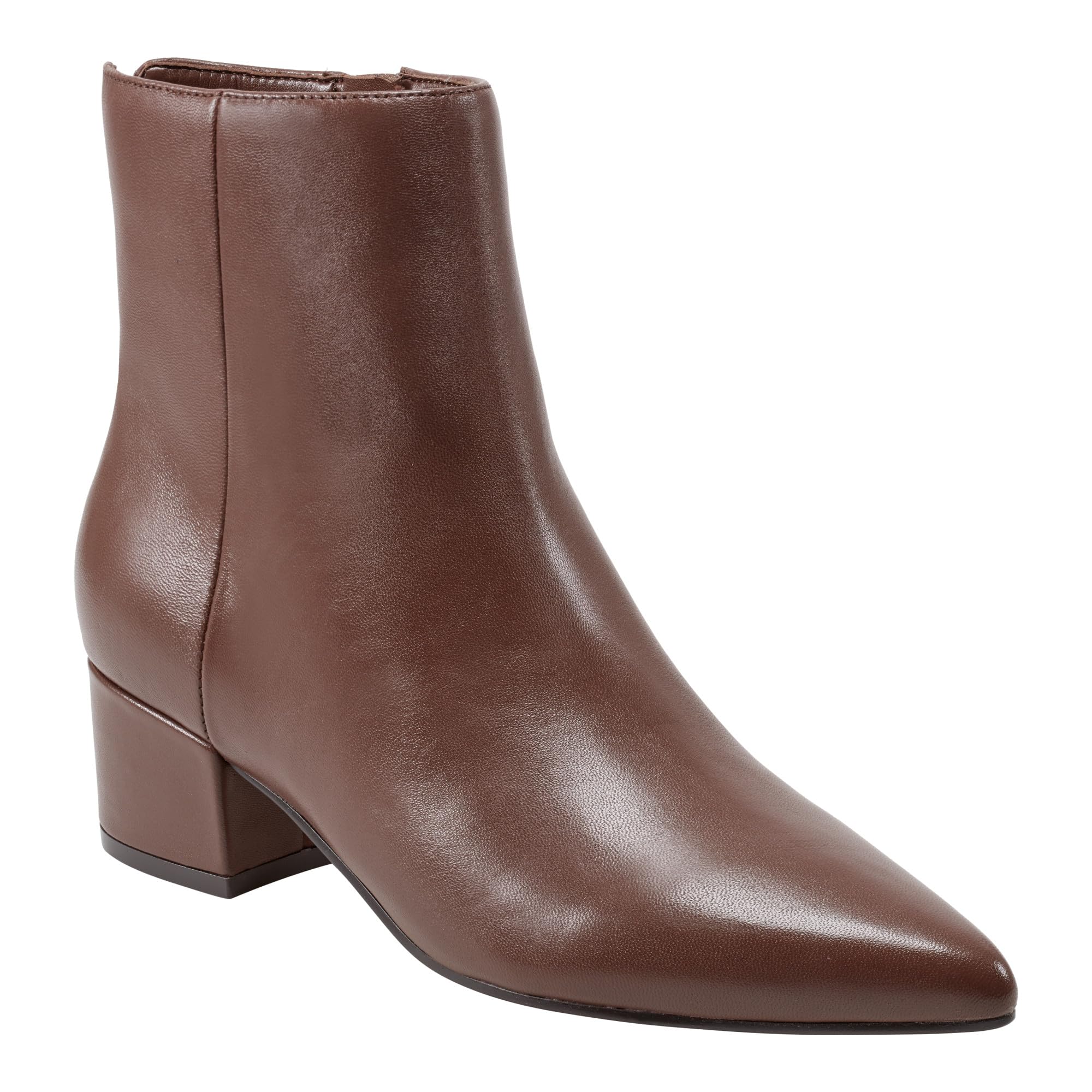 Marc Fisher LTD Women’s Leonna Bootie, Dark Brown Leather 200, 9.5
