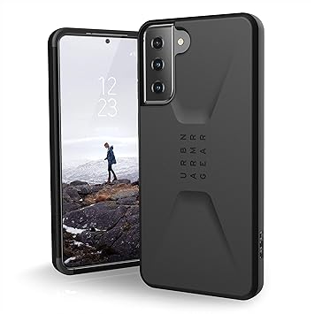 Amazon Com Urban Armor Gear Uag Designed For Samsung Galaxy S21 Plus 5g Case 6 7 Inch Screen Sleek Ultra Thin Shock Absorbent Civilian Protective Cover Black