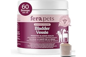 Fera Pets Bladder Support - Cranberry for Dogs & Cats - D-Mannose & Marshmallow Root - Urinary Tract Support - Supports Norma