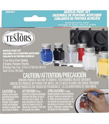 Testors Silver Enamel Paint - 1/4 Ounce Bottle For Plastic Models