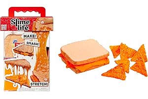Slime Life Grilled Cheese with Chips DIY Slime Kit - Unboxing Ingredients to Make, Smash, and Stretch Your Food Slime, Ages 8+