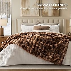 EverGrace Ultra Soft Luxury Fluffy Faux Rabbit Fur