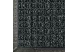 M+A Matting WaterHog | Commercial-Grade Entrance Mat with Rubber Border | Indoor/Outdoor, Quick Drying, Stain Resistant Door Mat | 3' Length x 2' Width, Charcoal