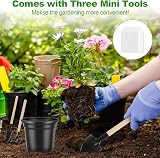 PEYOU 100Pcs 6in Plant Pots with 3 Tools & 100 Labels Garden Set view 5