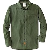 Dubinik® 6 oz Flannel Shirt for Men Plaid Mens Button Down Long Sleeve Shirts Cotton Casual