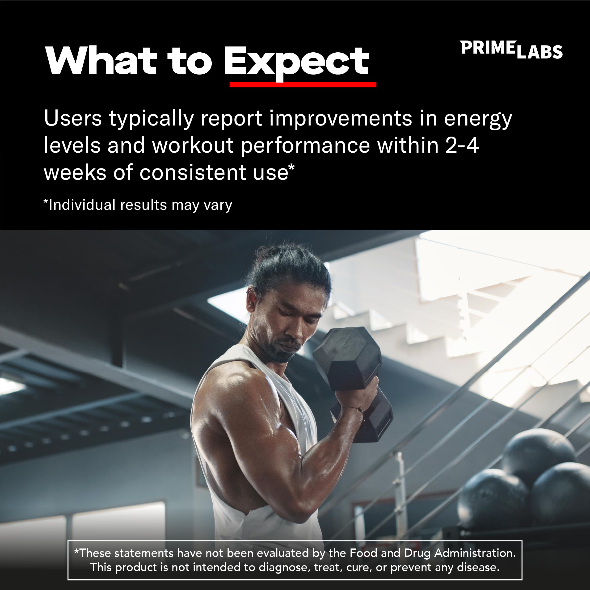 Prime Labs - Men's Testosterone Booster - Stamina, Endurance, & Strength Booster - 60 Caplets