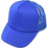 Trucker Hat Mesh Cap Solid Colors Lightweight with Adjustable Strap Small Braid