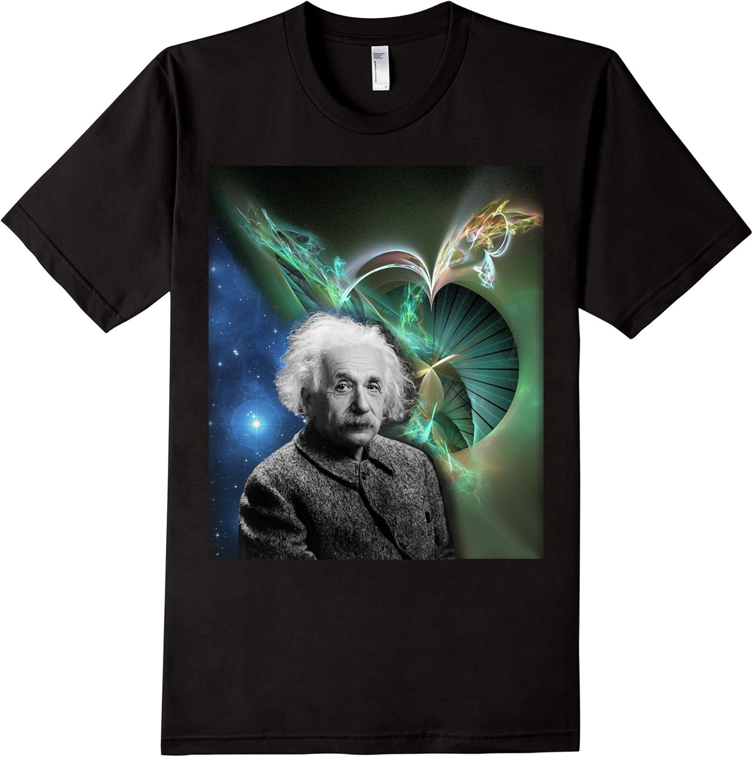 Men's Albert Einstein Space Time TShirt by TEvolution Clothing 3XL
