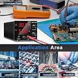 RUZIZAO DC Power Supply 30V 5A Variable Bench Adjustable Encoder view 7