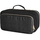 Fasrom Travel Makeup Bag for Women, Large Capacity Cosmetic Organizer Case | Makeup Storage Bag with Handle, Portable Pouch for Travel Essentials, Stores Cosmetics, Toiletries and Accessories