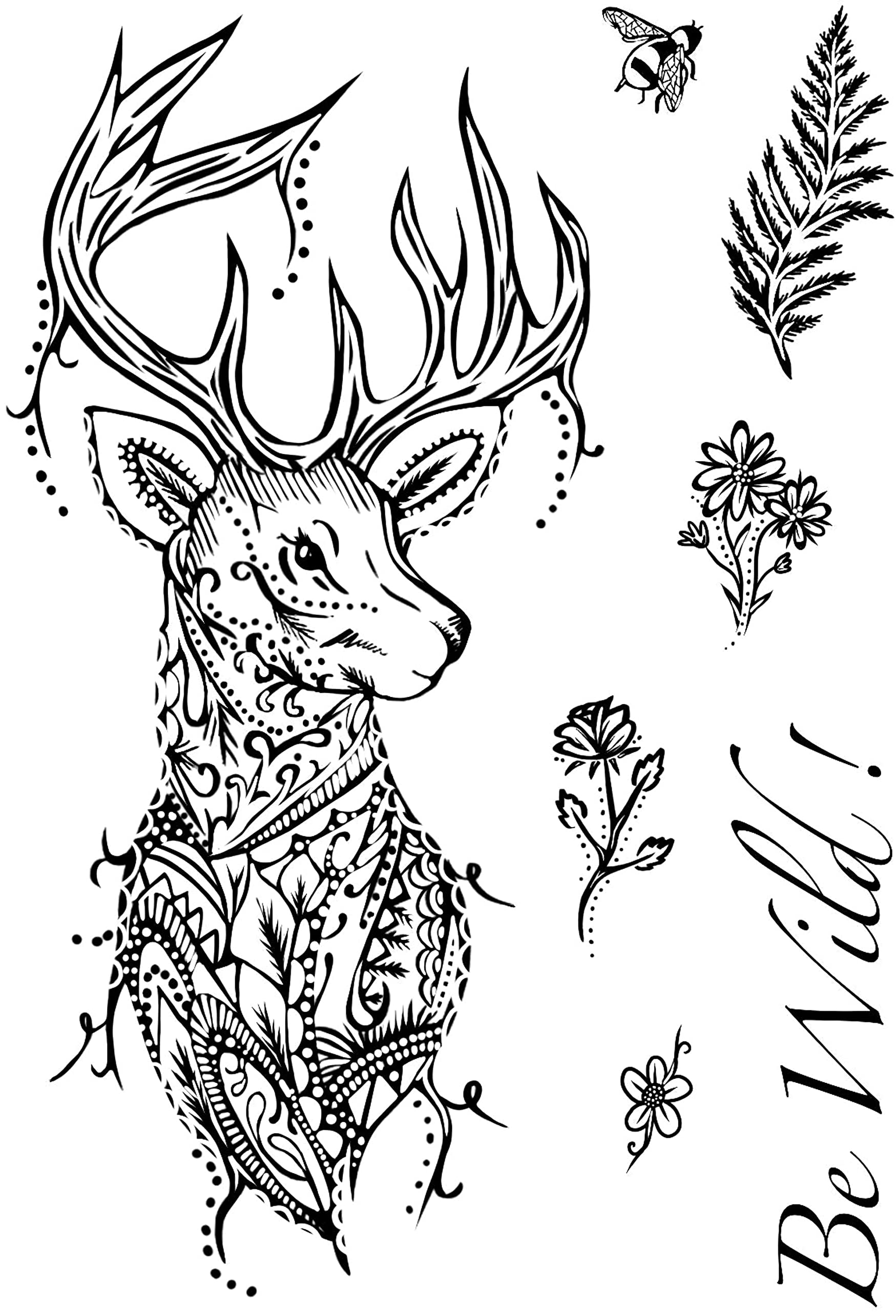 Designer Boutique - Doodle Deer - Clear Stamp Set