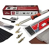 JOUNJIP Deluxe Plastic Welding Kit UL-Certified Plastic Welder &amp; Repair 80W | Professional Grade Plastic Repair Kit, For Automotive Car Bumper, Kayak, Tank Repair, Airless Plastic Welding Gun