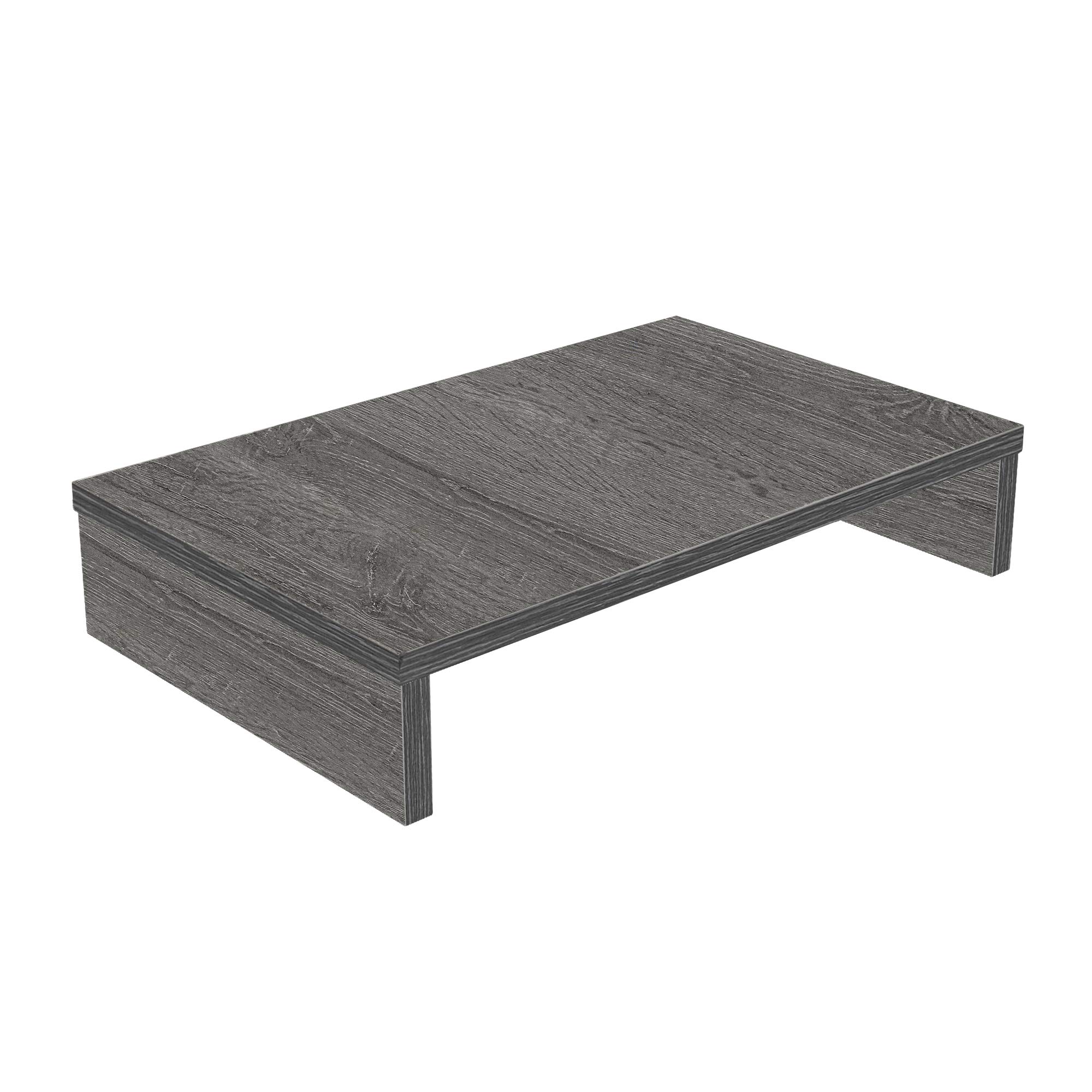 Bestier Wood Monitor Riser PC Stand Shelf for Desk/TV Desktop Laptop Stand - Gray, 15.7 Inch