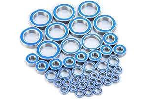 BRKRC 43PCS Blue Rubber Sealed Ball Bearing Kit for UDR Pro-Scale Unlimited Desert Racer #85076-4 Upgrade Parts