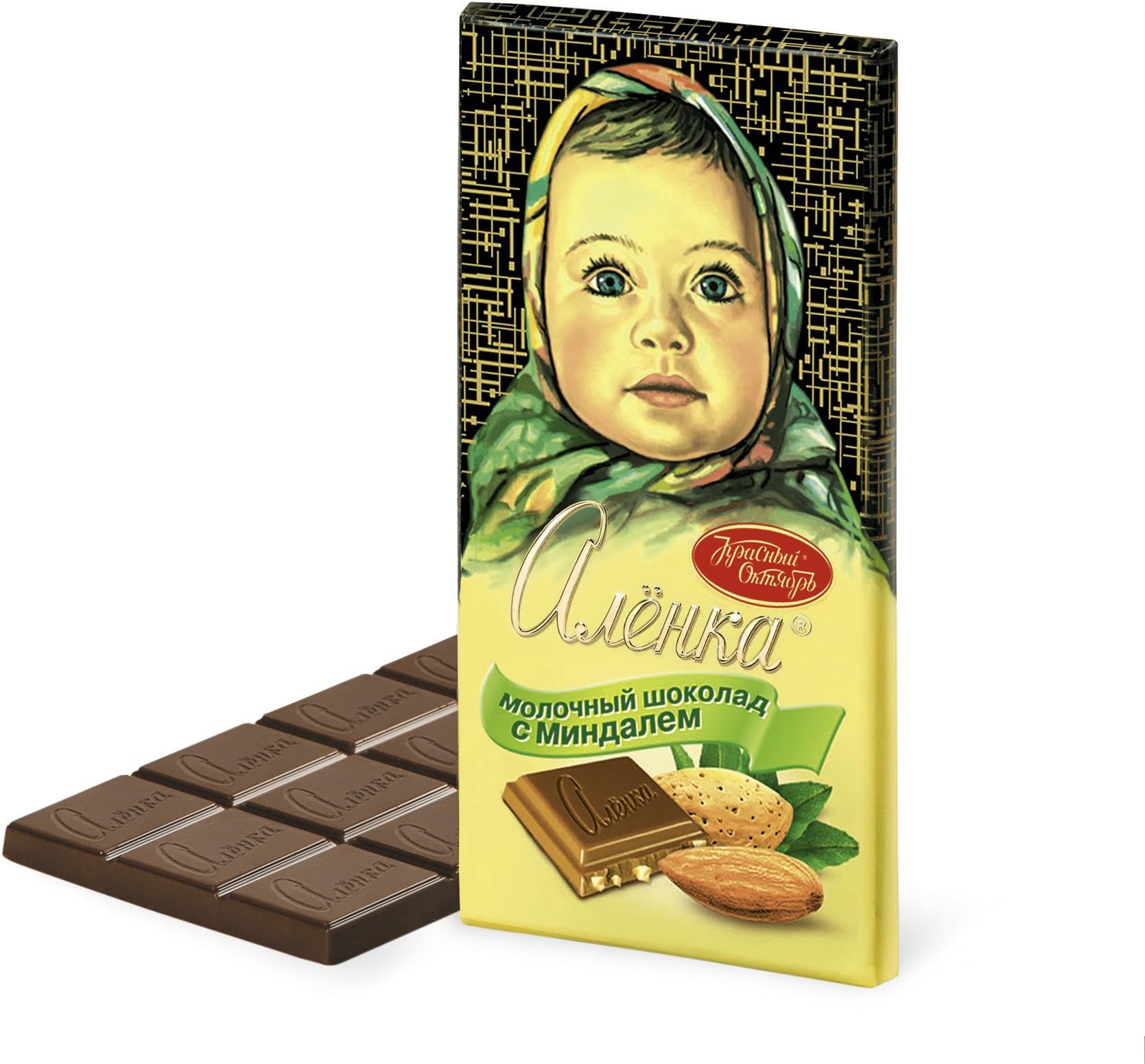 Red October Milk Chocolate With Almonds "Alenka" (Pack Of 4)