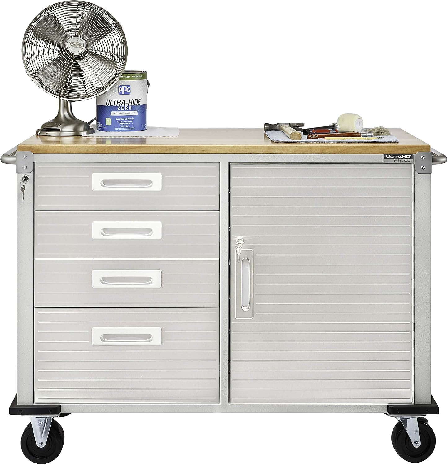 Seville Classics Workbench, Cabinet, Stainless Steel, One Size - Image 3