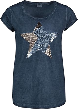 camisetas con lentejuelas mujer