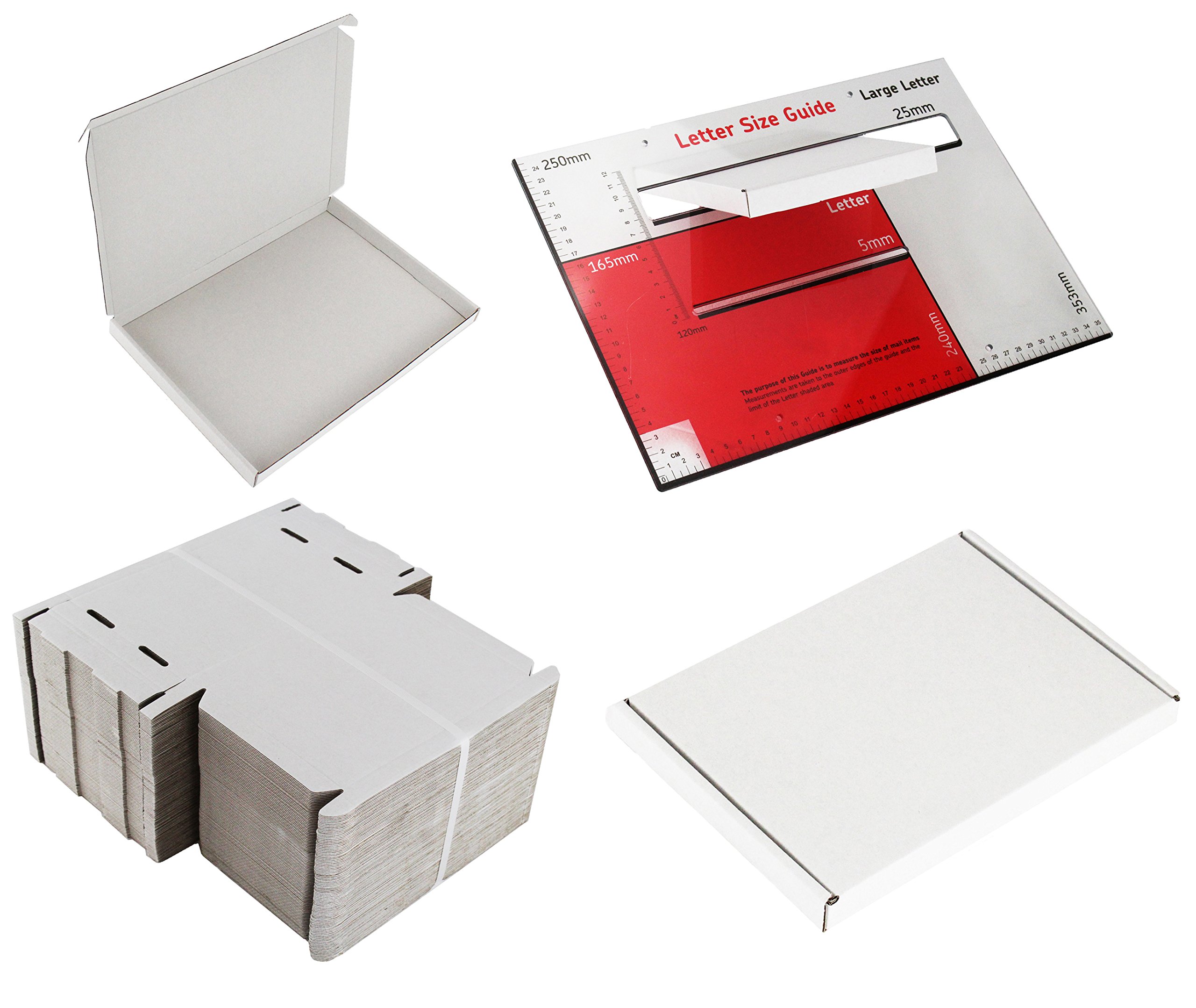 50 x WHITE C5 A5 SIZE BOX LARGE LETTER STRONG CARDBOARD SHIPPING MAILING POSTAL PIP. INTERNAL SIZE: 22.5cm x 16cm x 2cm