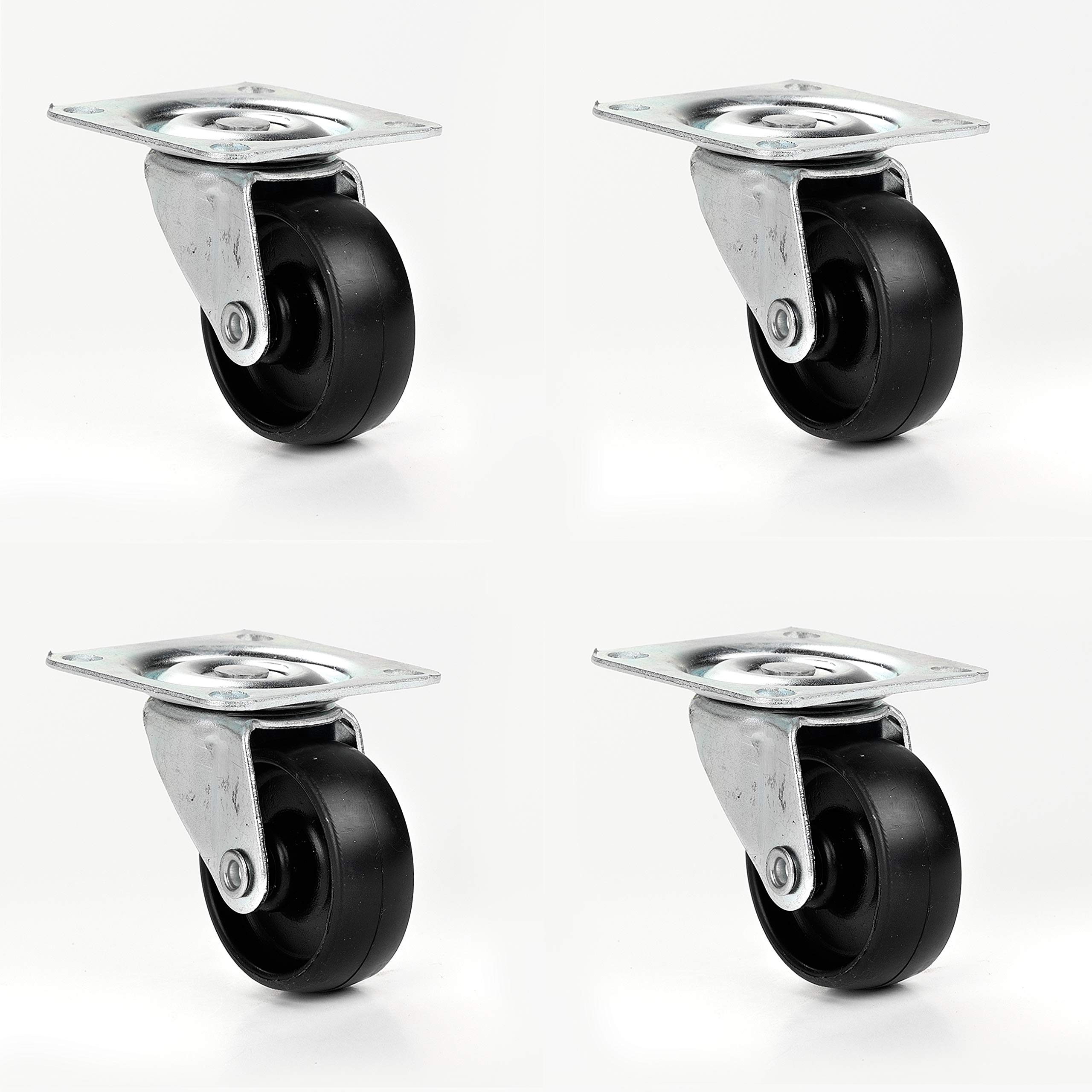 British Manufactured - 4 Castor Wheels | 40mm Swivel Furniture, Appliances, Trolleys Castor with PP Wheel
