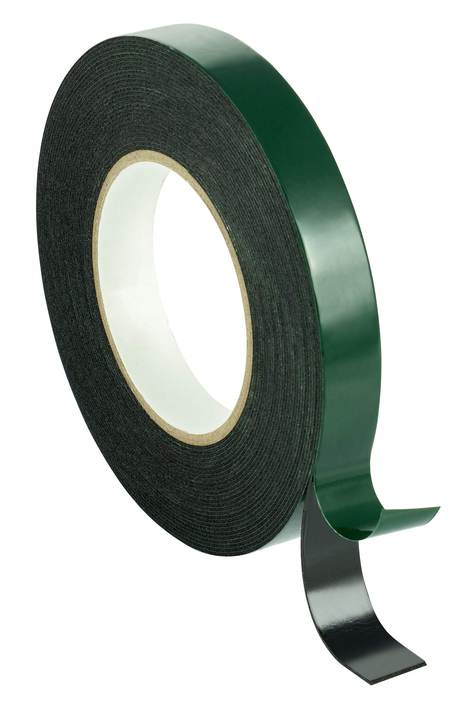 POPPSTAR 1x Double sided foam tape, mounting tape (10m x 19mm x 1mm), black