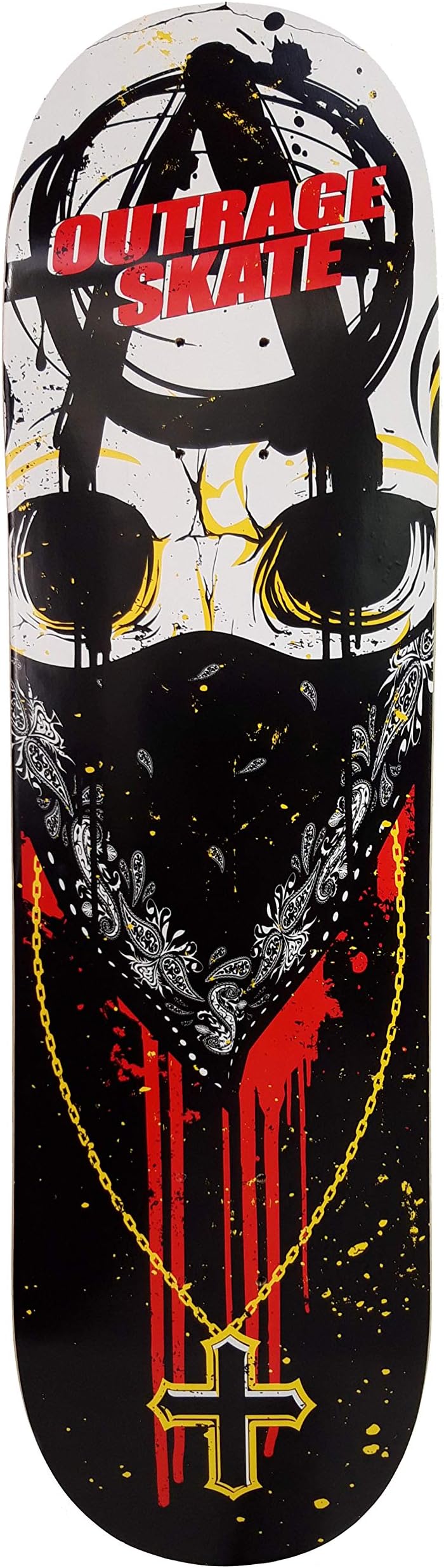 Outrage Skateboard Deck Blood Syndicate (8.0") 100% Canadian Maple + Free Grip Tape