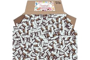 SWEETSIDE CANDY CO. Chocolate Bars - Mini Bars Individually Wrapped Bulk Chocolate - Chocolate Bars for Party, Goodie Bag, Holidays, Valentine's - Kosher, No Gluten (Milk chocolate flavor, 5lbs)