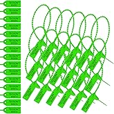 TECGON 1000 Pack Plastic Tamper Seals Fire Extinguisher Tags Security Tags Seals Safety Numbered Zip Ties Labels Safety Disposable Self Locking Signage 9.84 inch Length