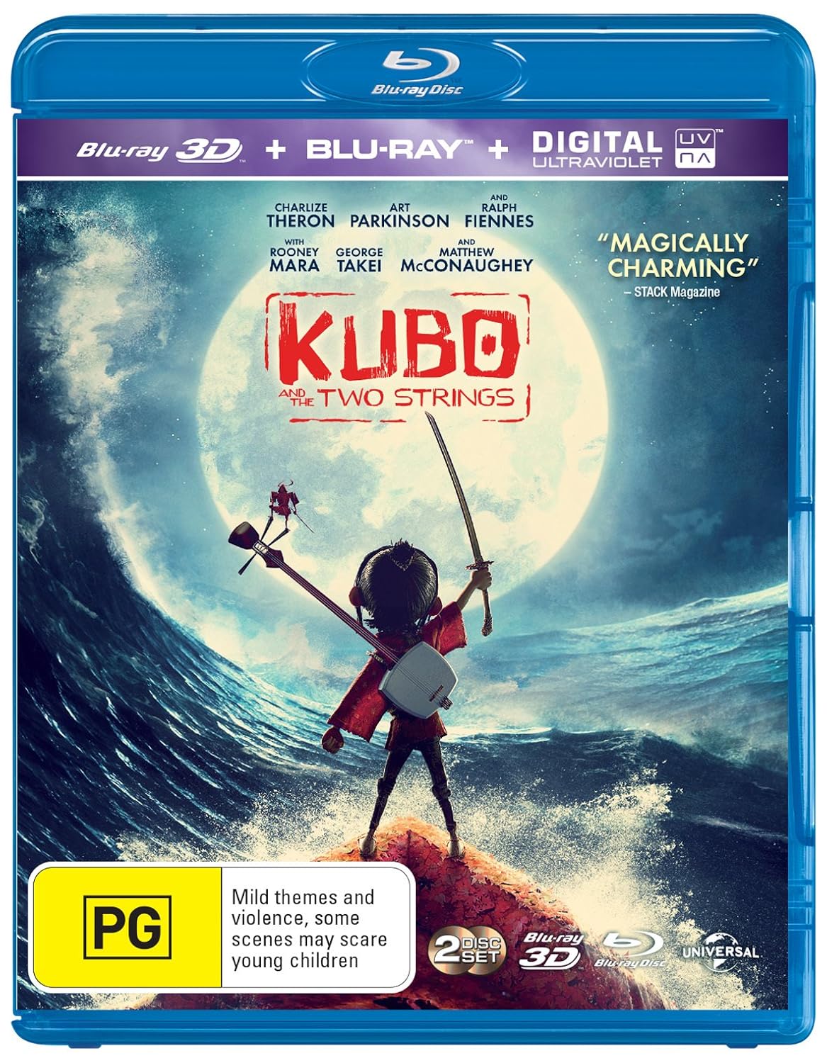 Amazon Com Kubo And The Two Strings 3d Blu Ray Travis Knight Movies Tv