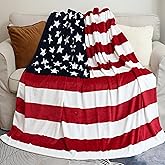 Sviuse American Flag Blanket, USA Throw Blanket 47x67 Inches, Gifts Blanket for Bed Couch Chair Fall Winter Camping Living Room Office (American Flag, 47"X67")