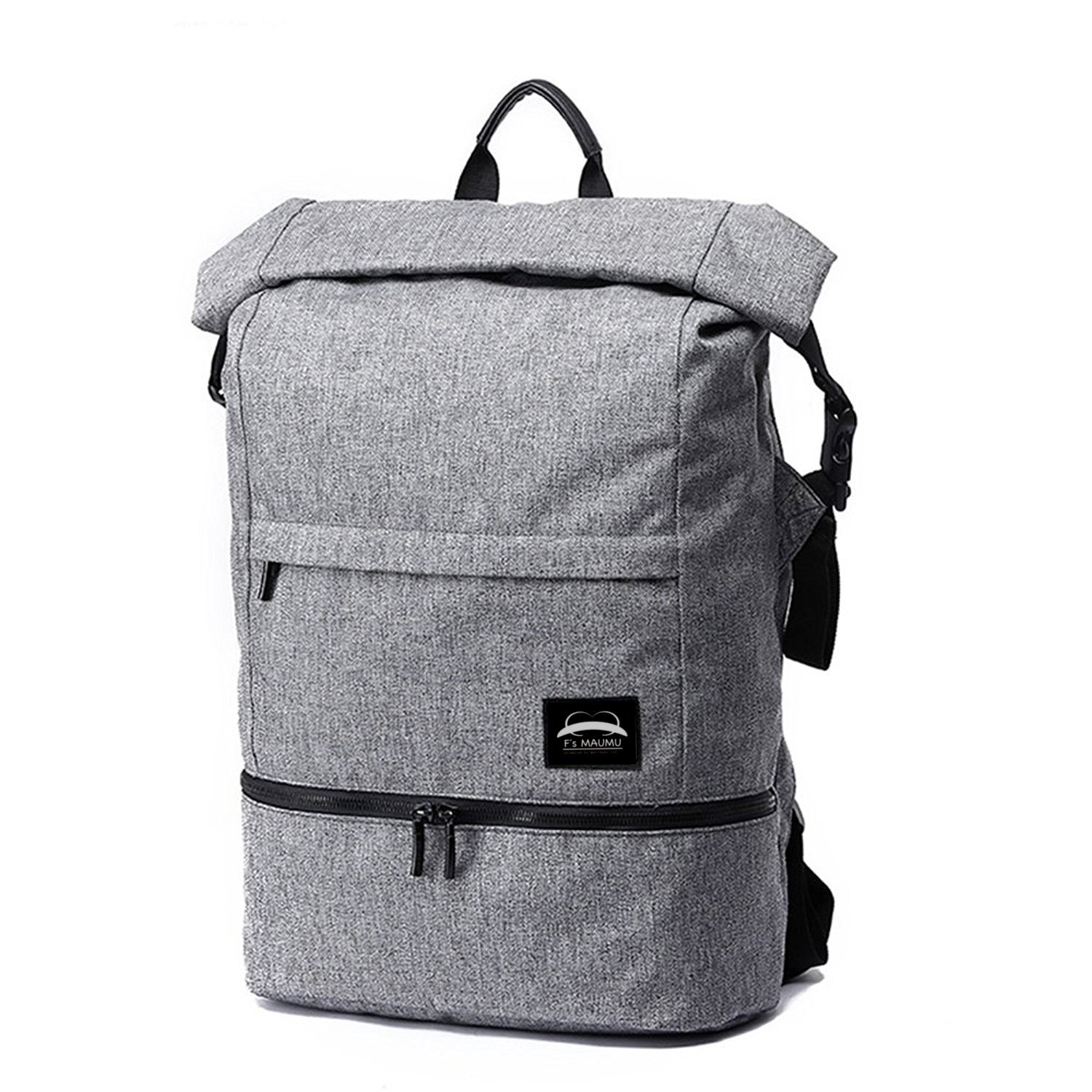 グレー Pack Back 2 リュック 色 バック 撥水 防水 選べる パック B0797ywrhh 型 多機能 ブラック グレー 軽量 Georiem メンズ 絶品