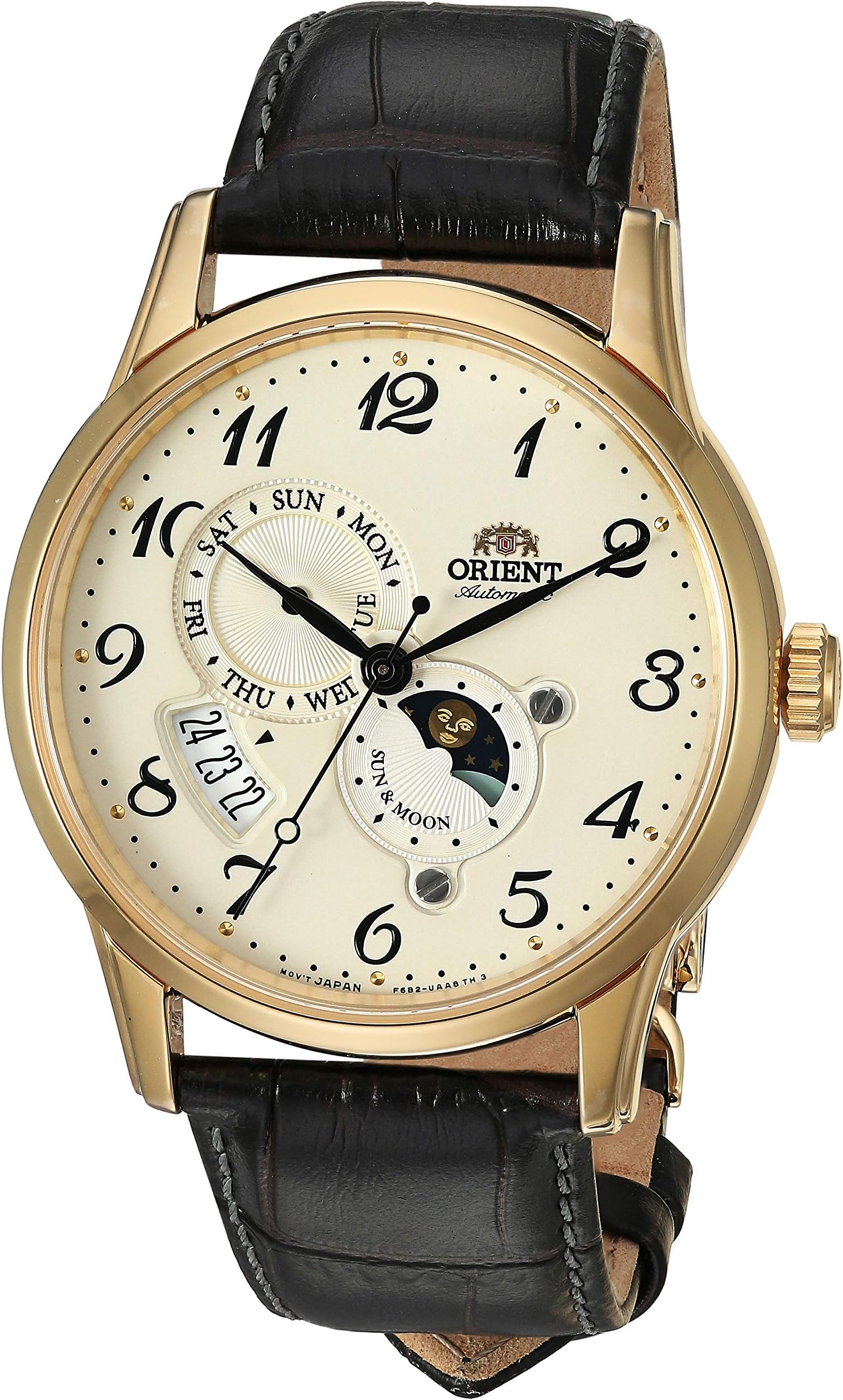 Orient Men's "Sun and Moon Version 4" Japanese Automatic Stainless Steel Watch