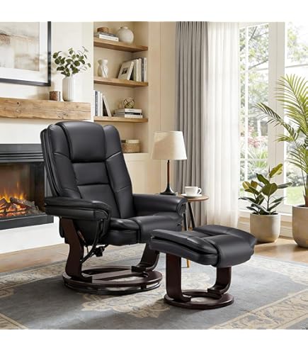 Amazon.com: Fjords Regent Recliner Chair and Ottoman - Small Size