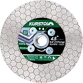 KURSTOL Tile Diamond Saw Blade - 4.5"/115mm Dual-Purpose Diamond Cutting Disc,Angel Grinder Blade Arbor 5/8"-11 Thread for Cu