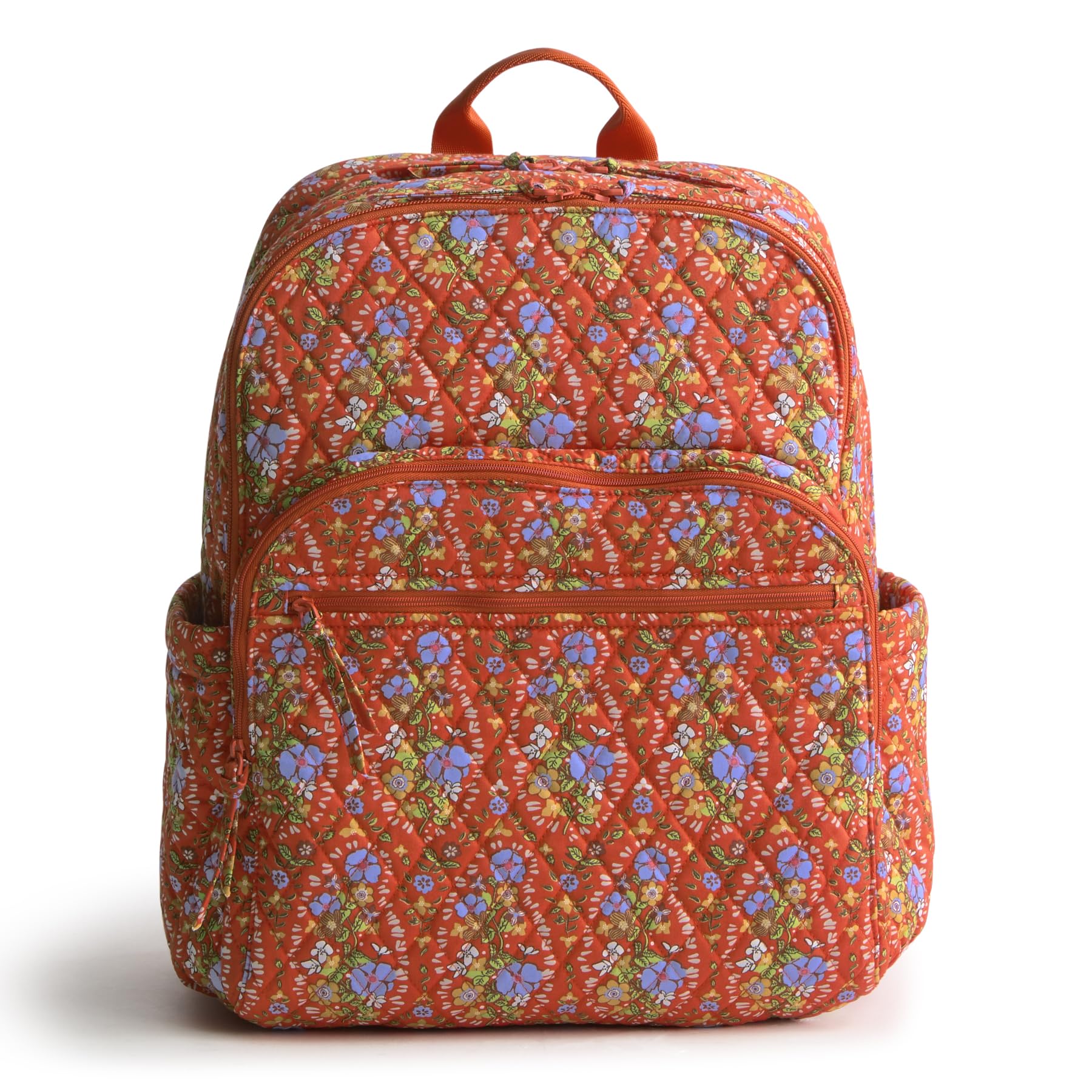 Vera Bradley Women’s Large Bancroft Backpack – Premium Cotton, Garden Paisley, One Size