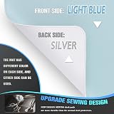 K KNODEL Desk Mat Blotter Dual-Sided PVC Leather Pad 60x35cm Light Blue view 3
