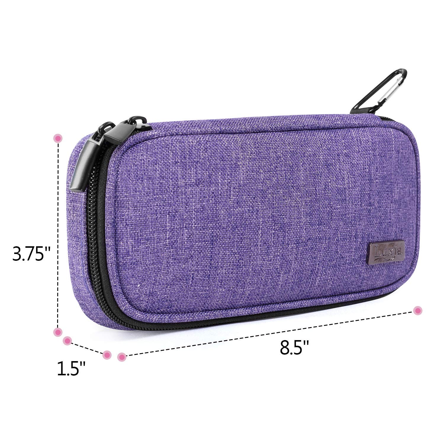 Luxja Insulin Travel Case, Insulin Bag for Insulin Pens and Other Diabetic Supplies (Bag Only), Purple