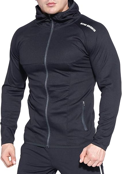 black zip up gym jacket
