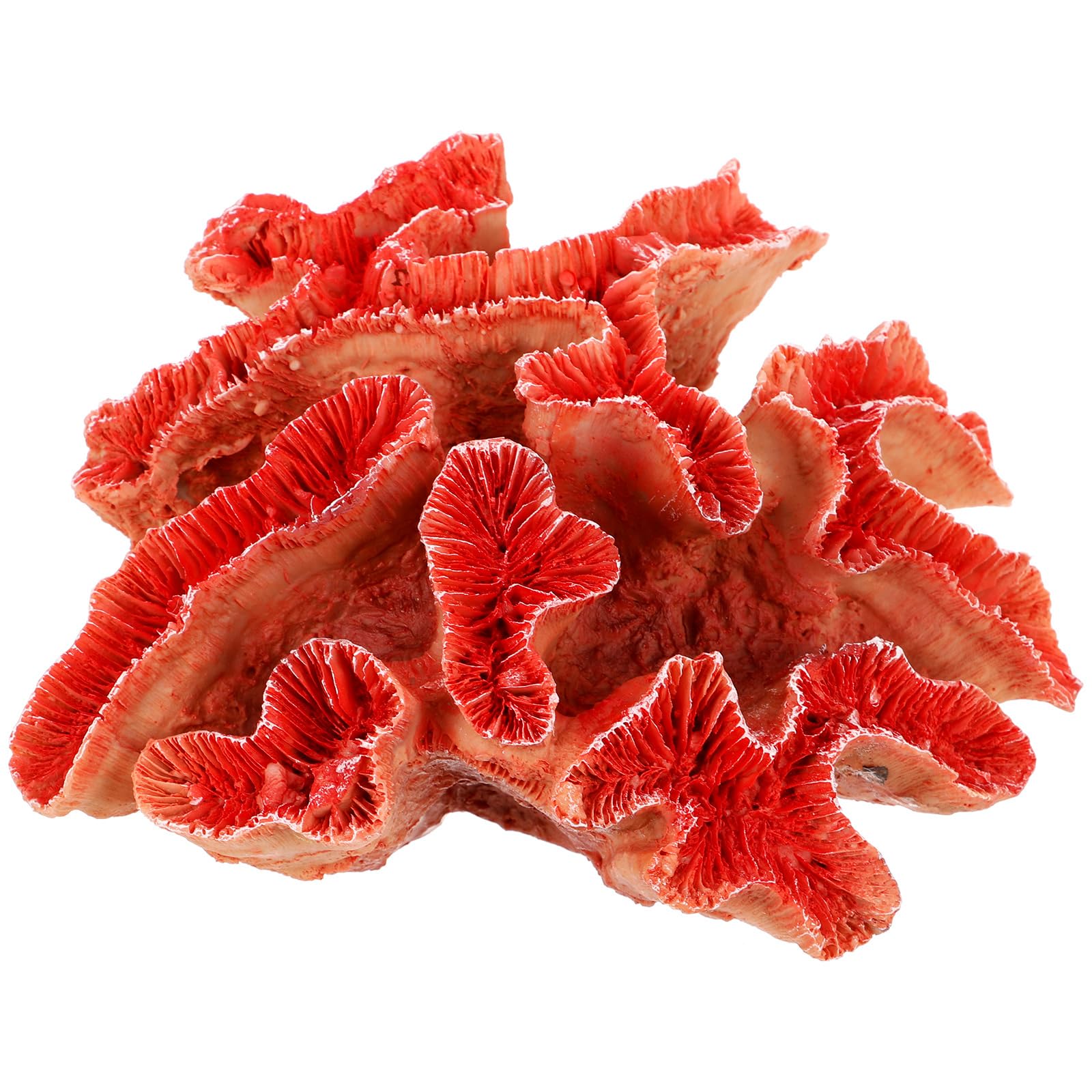 BESPORTBLE Resin Coral Reef Decor for Betta Fish Tanks Artificial Underwater Landscape Simulation with Vibrant Colors for Aquarium Decoration and Fish Accessories Size