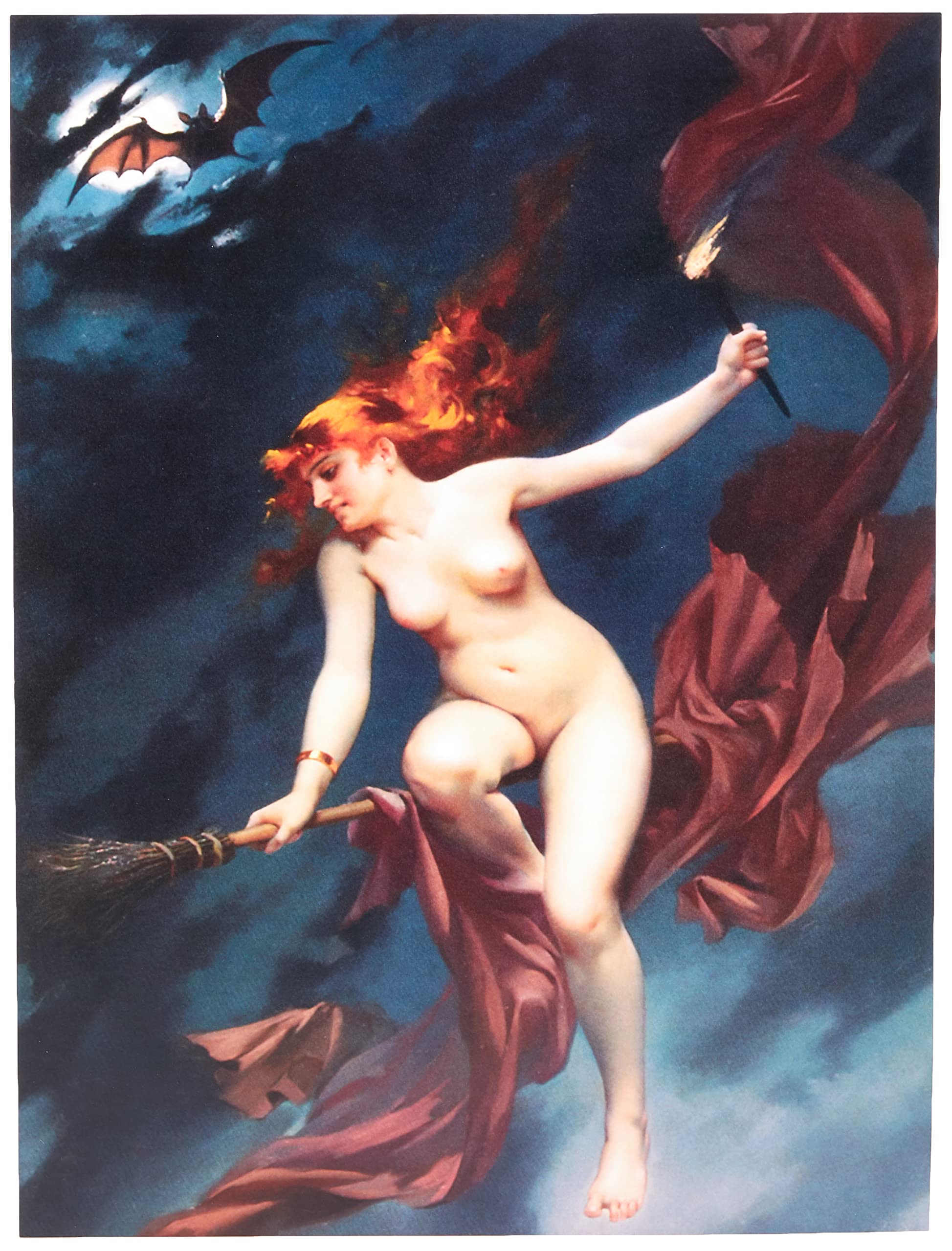 Falero The Witches Sabbath Fantasy Painting Unframed Wall Art Print Poster Home Decor Premium