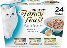 Purina Fancy Feast Grilled Wet Cat Food Seafood Collection in Wet Cat Food Variety Pack - (24) 3 oz. Cans