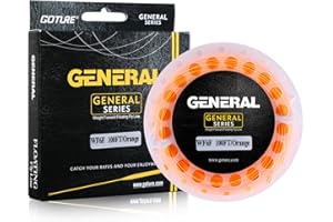 Goture Weight Forward Floating Fly Fishing Line, 100FT Low Memory Fly Line with 2 Welded Loops for Accurate Cast, WF 3 4 5 6 