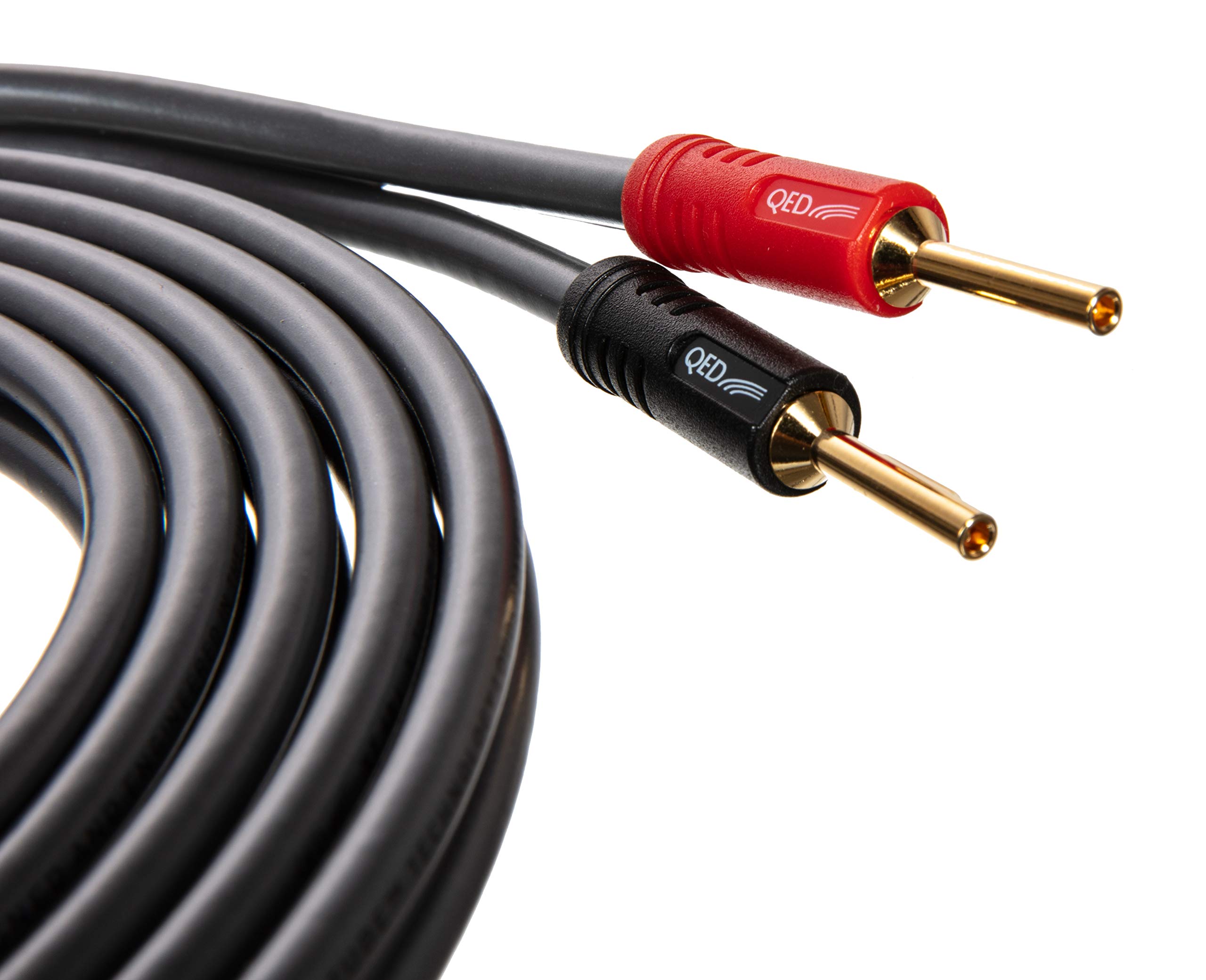 3m Pair of QED XT40i Reference Speaker Cable with X-Tube Technology Terminated with Airloc Banana Plugs (3m Terminated Pair)