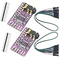 MTDELE 2Pcs PCM5102 I2S IIS DAC Decoder Module Lossless Digital Audio Stereo Digital to Analog Converter Compatible with for Arduino Raspberry Pi