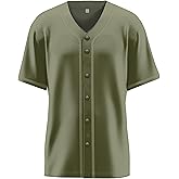 Sianline Baseball Jerseys Blank Button Down Shirts Plain Casual Short Sleeve Hipster Hip Hop Sports Adults Uniforms